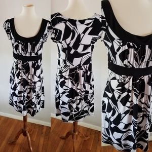 NWOT Black and White Dress